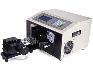 Bedienung der Drahtabisolier-, Schneide- und Verdrillmaschine WPM-09T