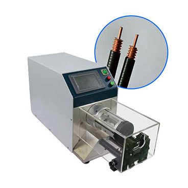 Bedienung der Koaxialkabel-Abisoliermaschine WPM-8608