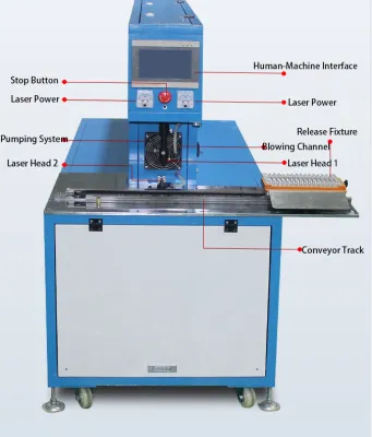 Elektrischer Schiebetisch CO₂-Laser-Drahtabisoliergerät CLS60-D Thumb