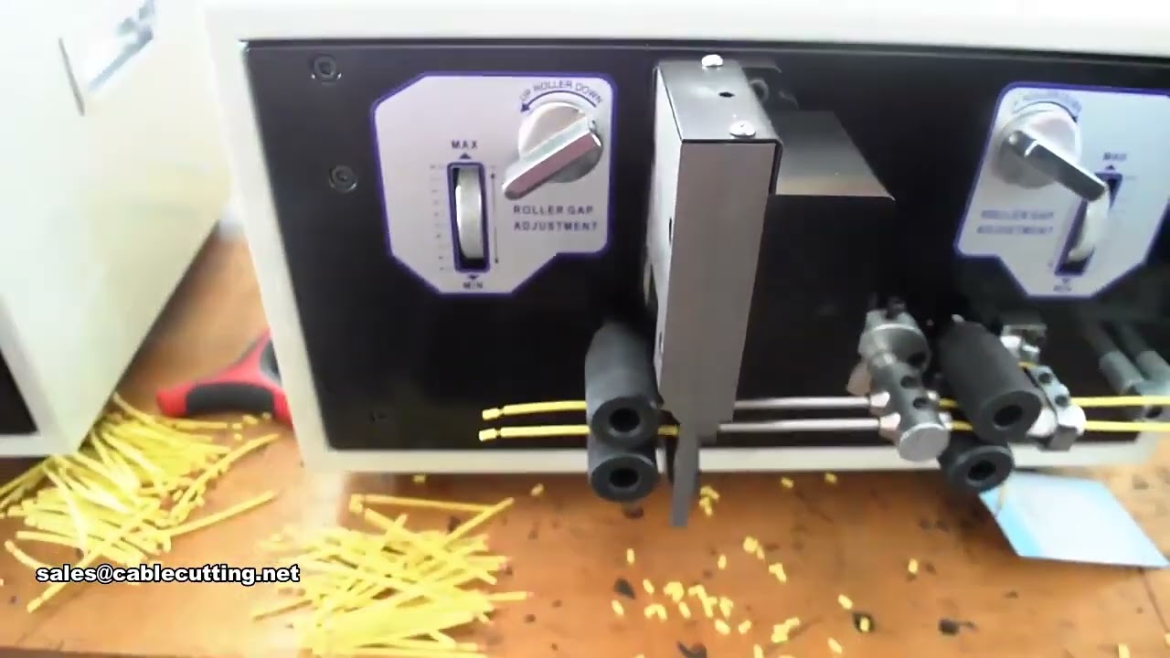 Double Cable Cut and Strip Machine | Electric Wire Stripping & Computer Cable Cut Machine