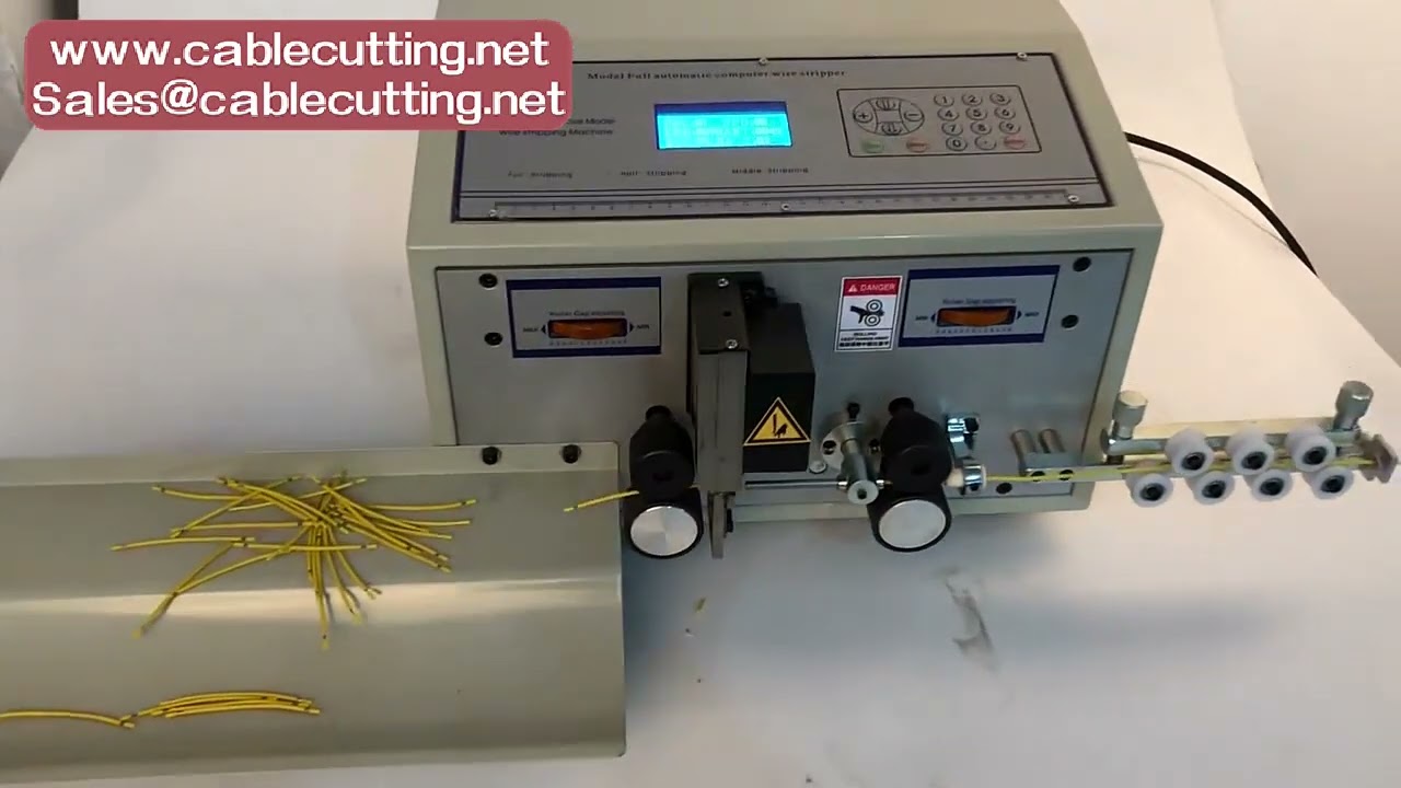 Automatic Computerized Wire Stripping Peeling Cutting Machine 160W 1mm-2.5mm² Wire Range