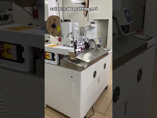 Automatic Loose Terminal Crimping Machine with One-End Shrink Tube Heating