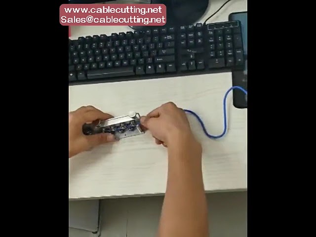 Double or Single Line Wire Cable Straightener with Wheels for SWT Wire Stripping Peeling Cutting Machine