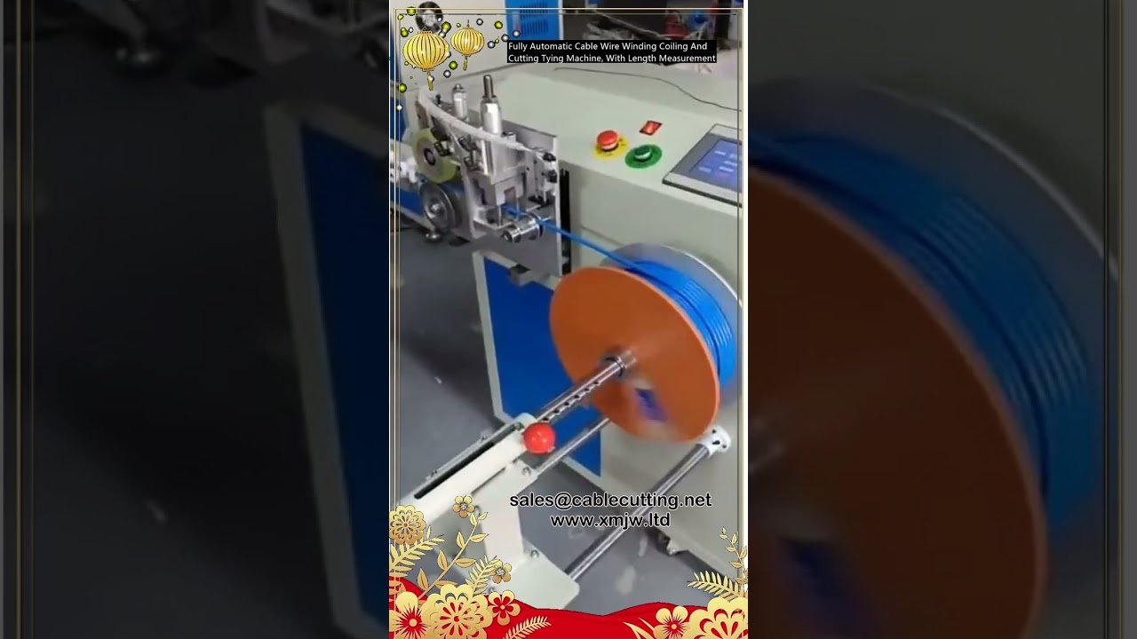 Fully Automatic Cable Wire Winding Coiling and Cutting Tying Machine with Length Measurement