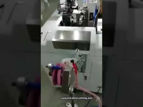 Fully Automatic Dual-Head Thin Cable Cutting Stripping Crimping Machine for 0-38mm Wires