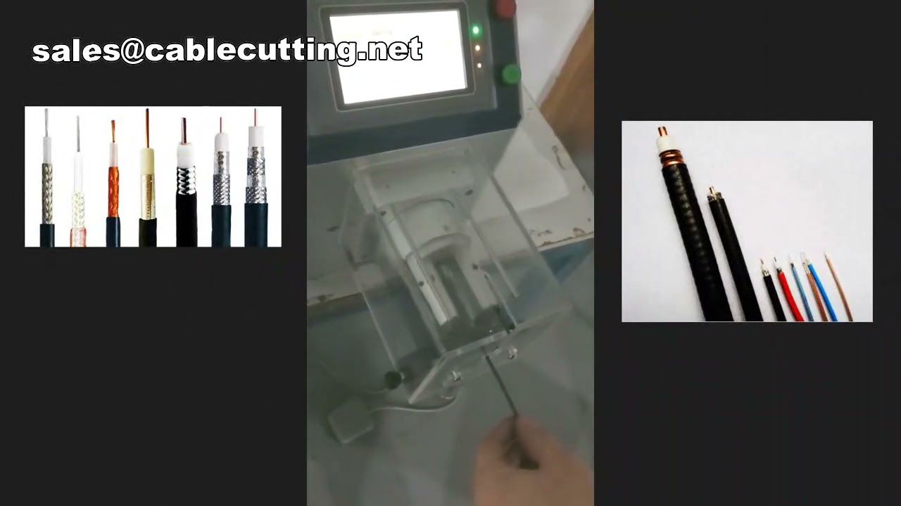 Electric Wire Stripping and Cutting Machine for Coaxial Cable
