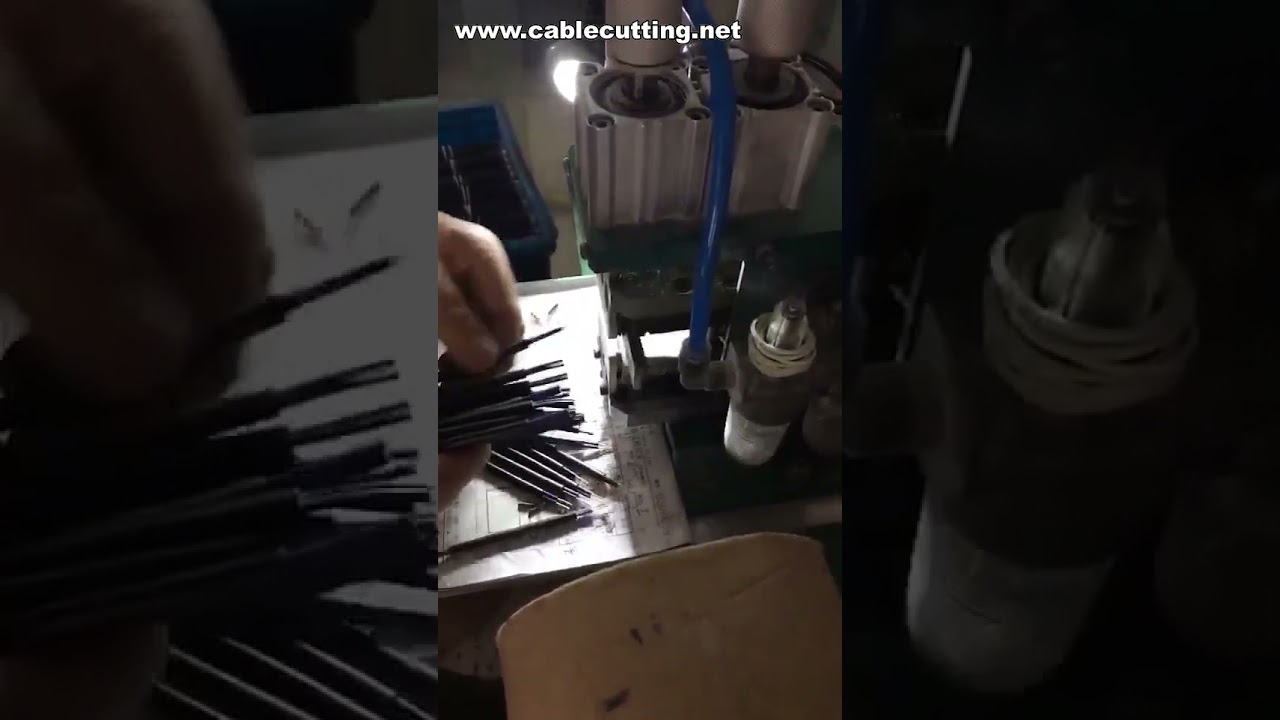 Electrical Pneumatic Vertical Wire Stripping and Twisting Machine