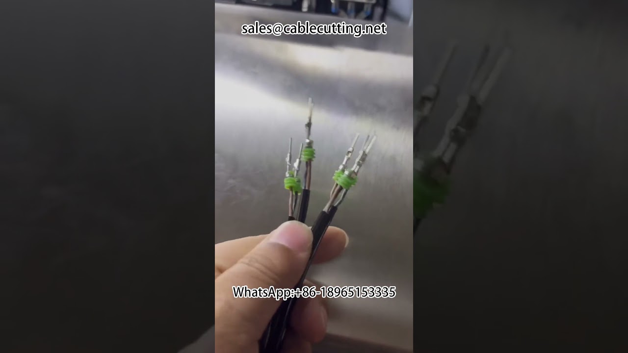 Three-Wire Waterproof Spigot Stripping and Crimping Machine for 2-Core and 3-Core Wire