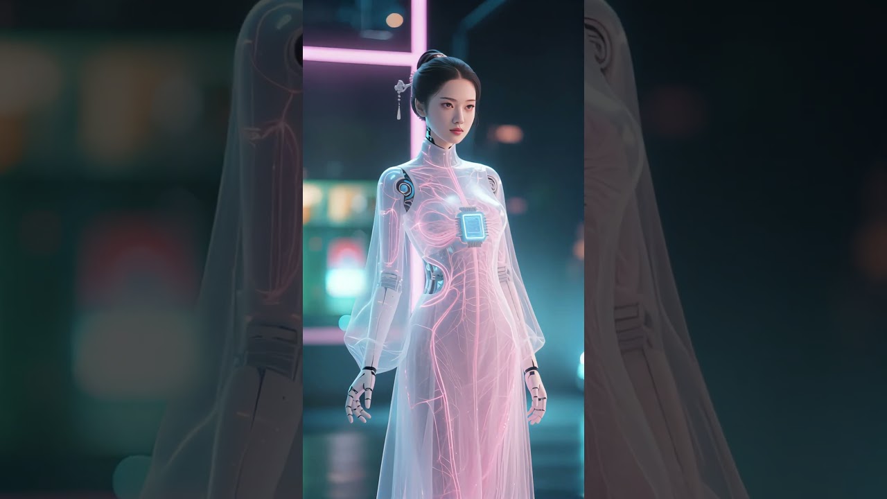 Industrial Automation Robot with Elegant Aesthetic Design