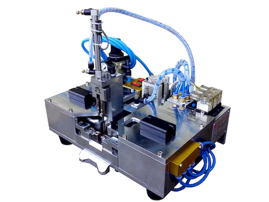 Doppelseitige Drahtabisoliermaschine WPM-903 - Halbautomatische Drahtbürstmaschine